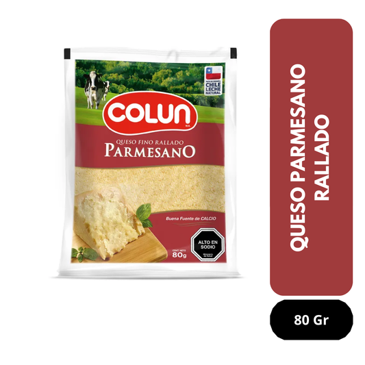 Queso parmesano Fino Rallado Colun 80 gramos