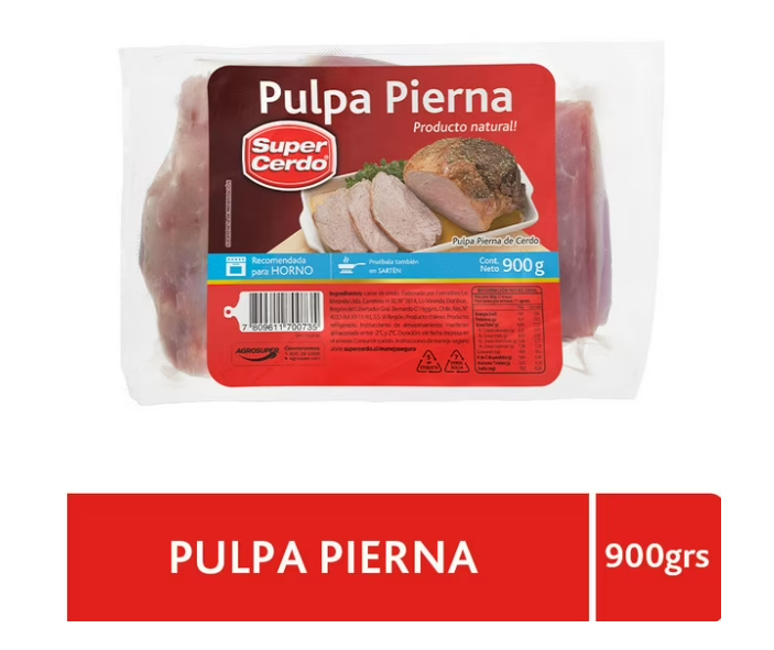 Pulpa Pierna Cerdo Super Cerdo 900gr