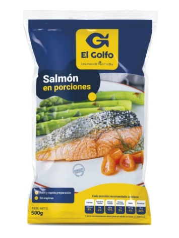 Salmon 500 gramos trozo El Golfo