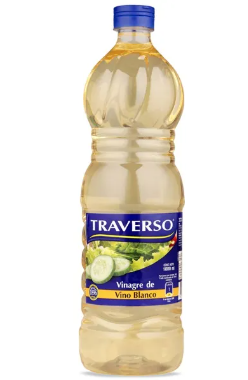 Vinagre vino blanco Traverso 1 Lt
