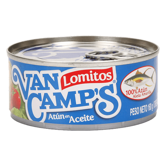 Atún lomitos en aceite de maravilla Van Camps 160 gramos
