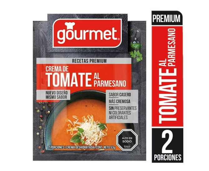 Crema Tomate Parmesano Gourmet 53gr