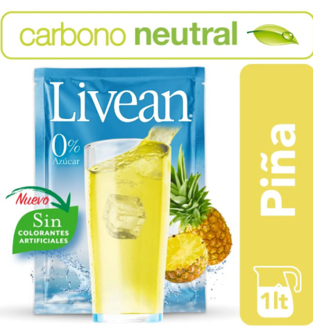 Jugo en polvo Livean Piña