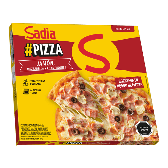 Pizza Sadia Jamón Mozzarella Champiñón