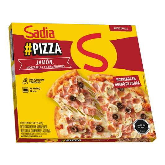 Pizza Sadia Jamón Mozzarella Champiñón