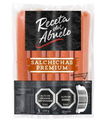 Salchicha premium Receta Del Abuelo 5 unidades