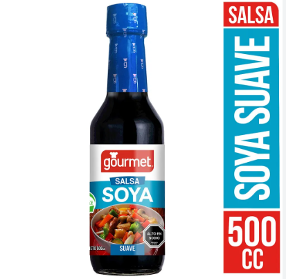 Salsa de soya gourmet suave 500 cc