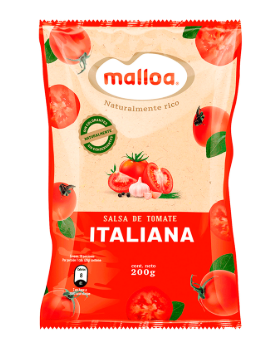 Salsa de tomate italiana Malloa 200 gramos