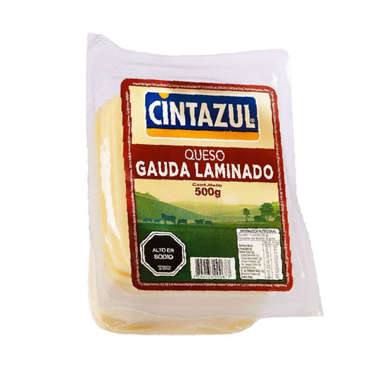 Queso gauda laminado Cintazul 500 gramos